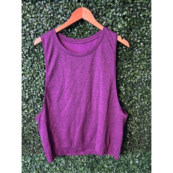 Lululemon Plum Colored Swiftly Tank Top Size 10 - Picture 1 of 3